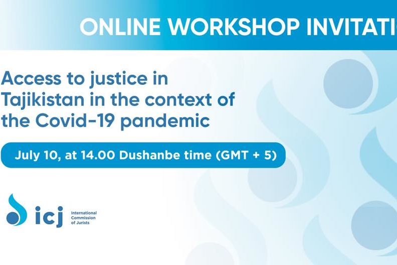 Tajikistan: online workshop on access to justice in the times of COVID