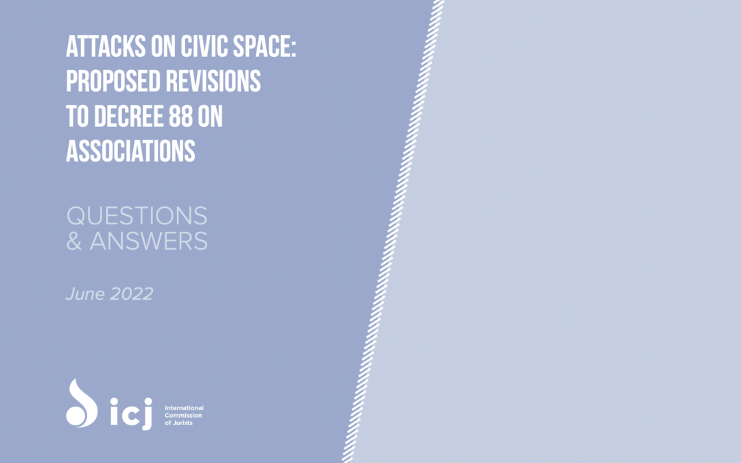 Tunisia: New Q&A on threats to the right to freedom of association following leaked amendments to law on associations