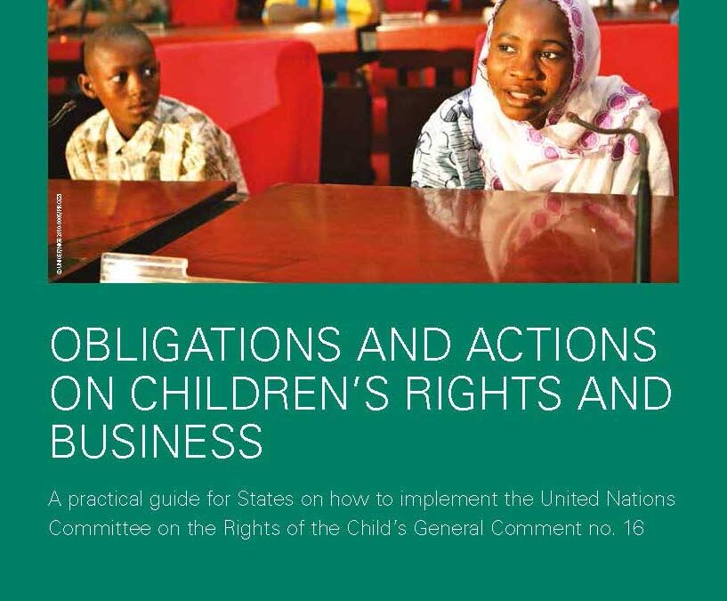ICJ and UNICEF publish Guide for States on children’s rights and business