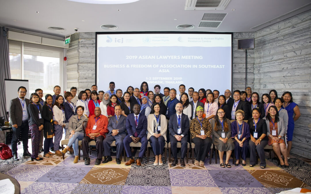 ASEAN lawyers and trade unionists agree to develop regional guidelines on freedom of association of workers in the ASEAN