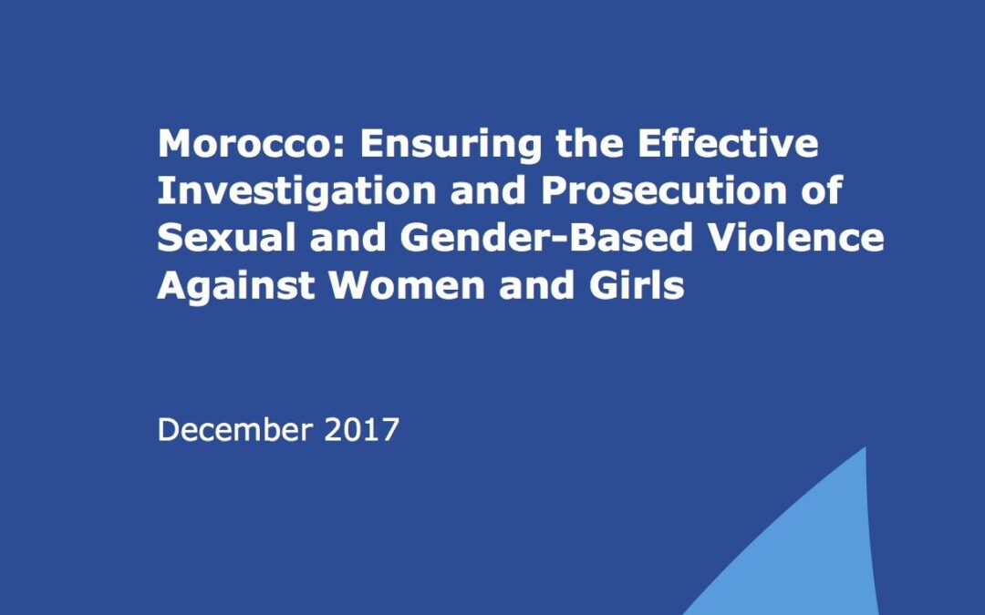 Morocco: ensure effective investigation and prosecution of sexual and gender based violence
