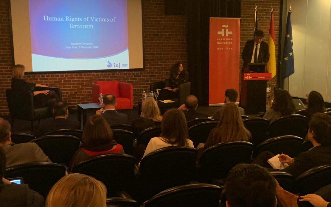 ICJ highlights rights of victims of terrorism to UN delegations
