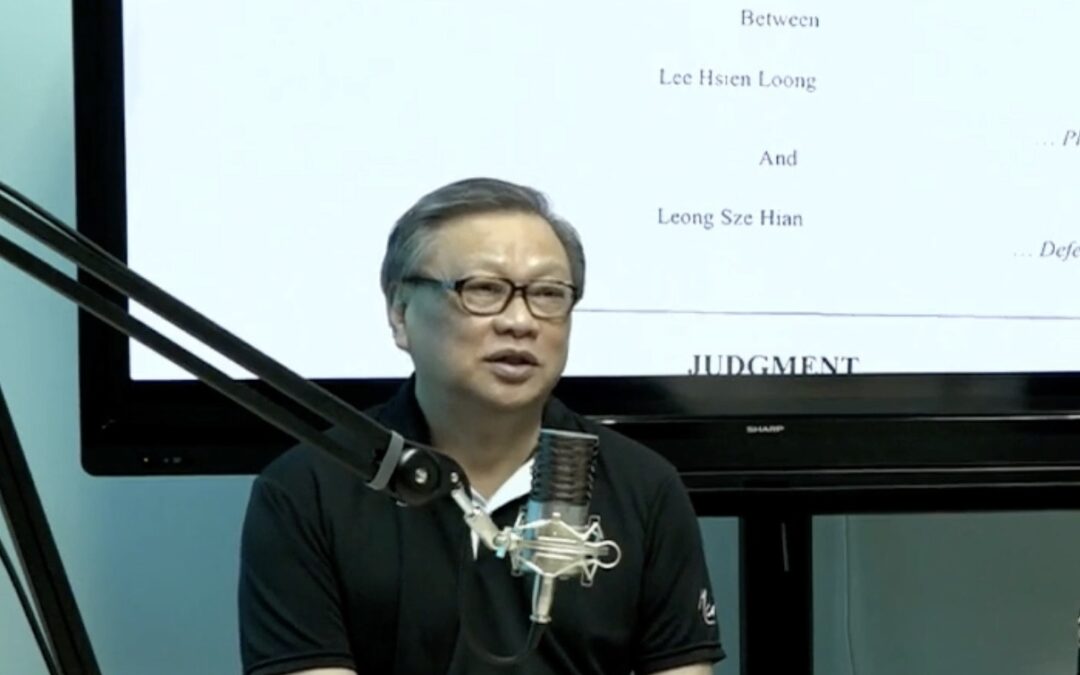 Singapore: Civil defamation ruling against blogger Leong Sze Hian further shrinks the space for freedom of expression online