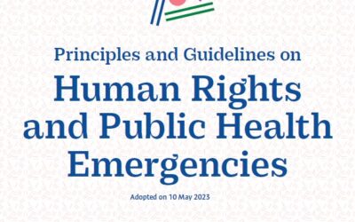 Principles and Guidelines on Human Rights and Public Health Emergencies