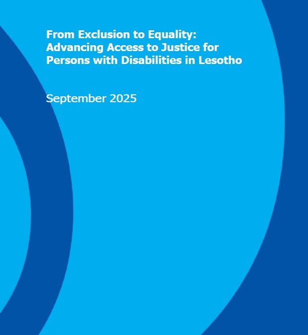 From Exclusion to Equality: Advancing Access to Justice for Persons with Disabilities in Lesotho