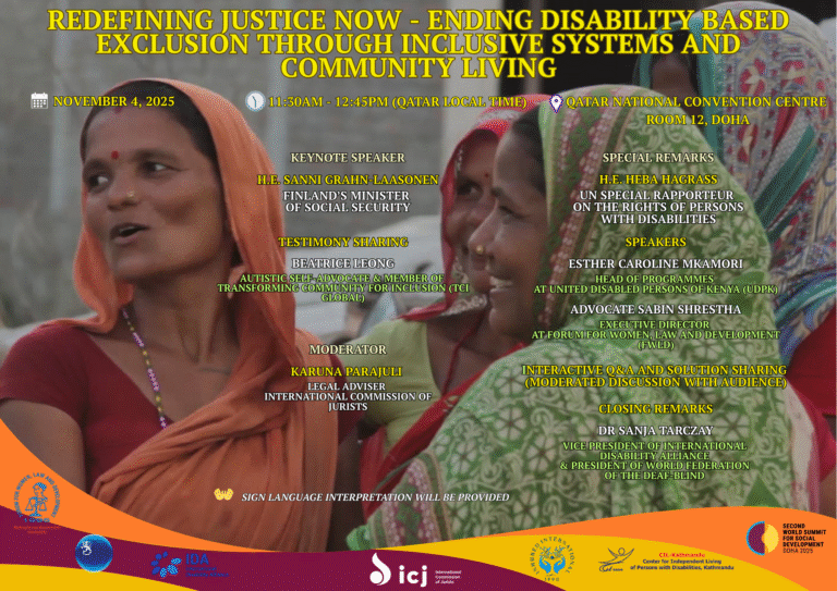 Redefining Justice Now Ending Disability based Exclusion Through Inclusive Systems and Community Living