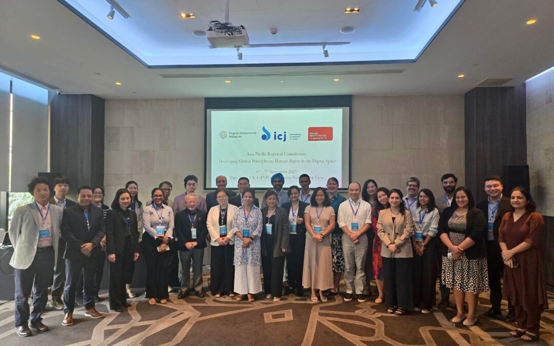 Asia-Pacific: ICJ and Danish Institute for Human Rights hold regional consultation on developing global principles on human rights in the digital space
