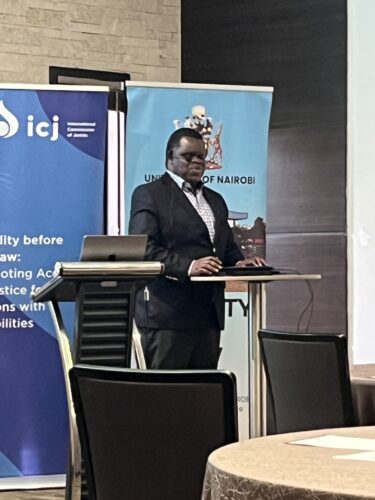 ICJ Commissioner Lawrence Mute