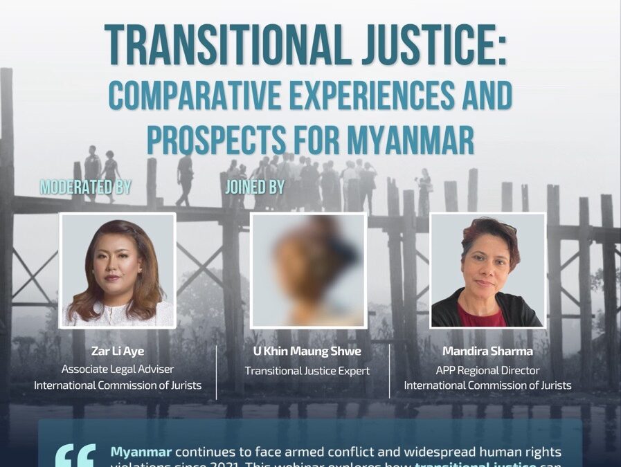 Prospects for Transitional Justice in Myanmar